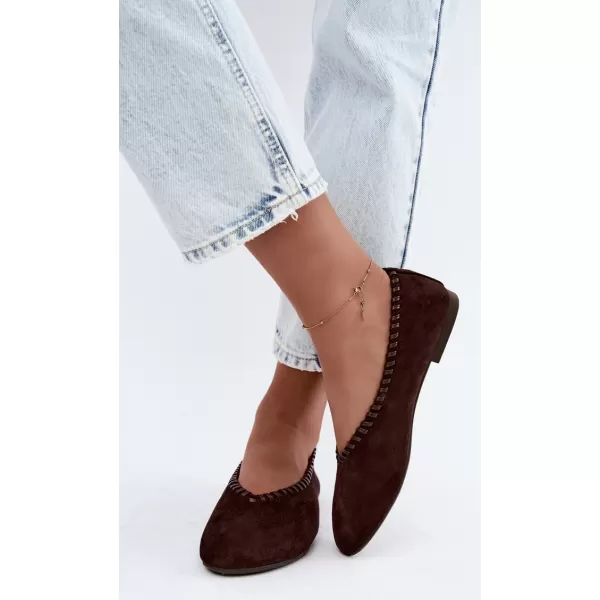  Dámské baleríny BOTO 9897 BROWN 