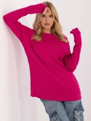 Dámský svetr WOOL FASHION ITALIA AT-SW-2343.88 FUCHSIA