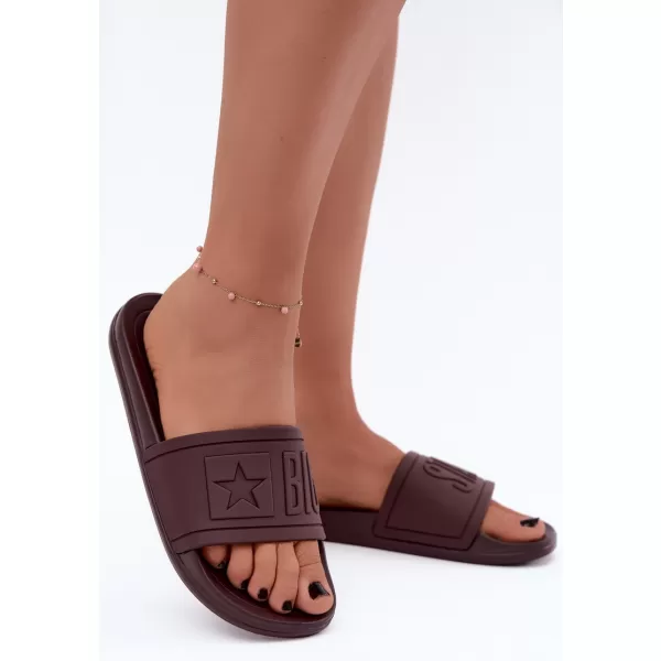  Dámské pantofle BIG STAR SHOES UU274072 HNĚDÁ 