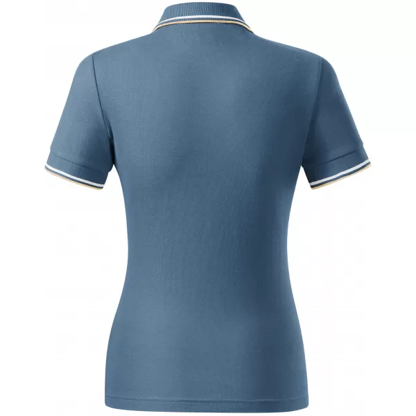  Dámské triko s límečkem MALFINI FOCUS 233 DENIM 