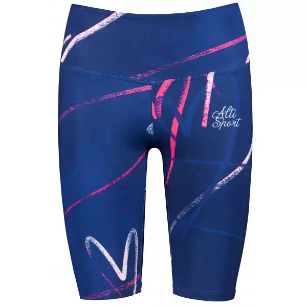  Dámské legíny nad kolena premium (nové velikosti) ALTISPORT VOJ/ALW082LEG06 TMAVĚ MODRÁ 