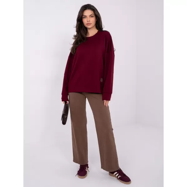  Dámská mikina RUE PARIS RV-BL-A1063.96 BURGUNDY 