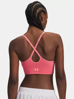 Dámská podprsenka UNDER ARMOUR VANISH SEAMLESS LOW BRA 1384417-600 RŮŽOVÁ
