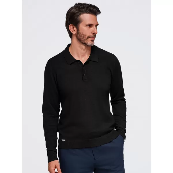  Pánská triko s límečkem OMBRE OM-POLS-0151 BLACK 