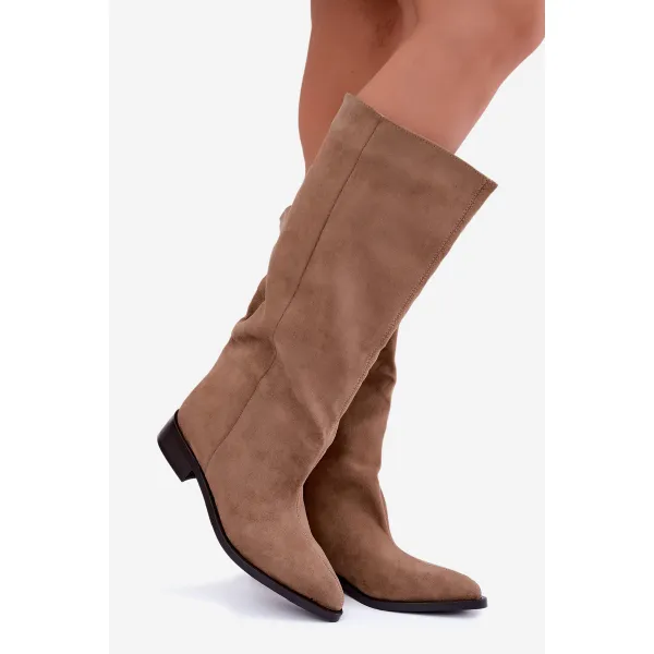 Dámské kozačky BOTO 3471 BEIGE 