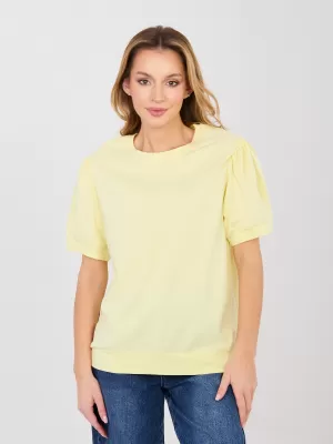 Dámská halenka RUE PARIS RV-BZ-A1184.21 BRIGHT YELLOW