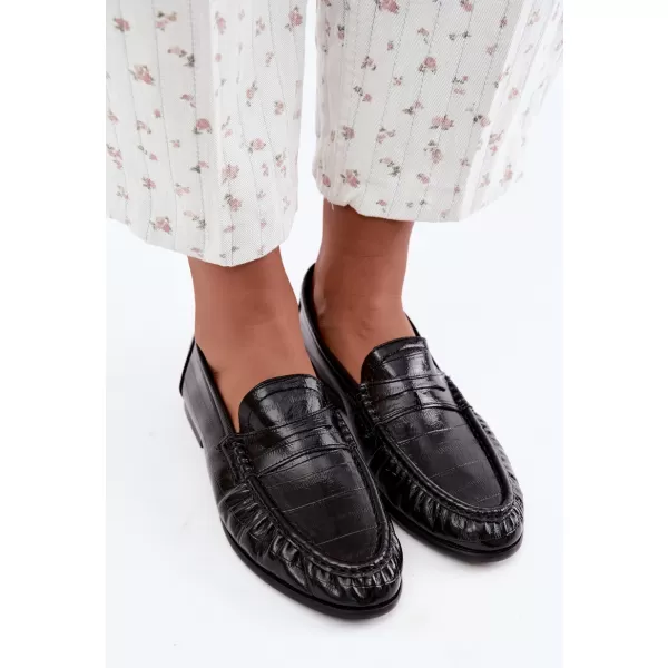  Dámské mokasíny BOTO THS-170 BLACK 