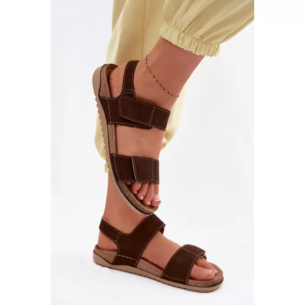 Dámské sandály INBLU AA000070 BROWN 