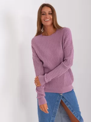 Dámský svetr WOOL FASHION ITALIA AT-SW-2338.14P BRIGHT PURPLE