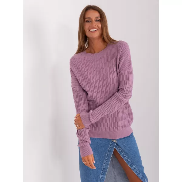  Dámský svetr WOOL FASHION ITALIA AT-SW-2338.14P BRIGHT PURPLE 