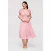 Dámské šaty LARICA LA-OM-DLR329 DARK PINK
