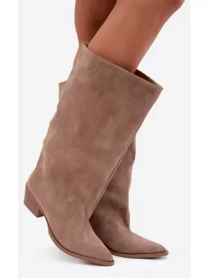 Dámské kozačky BOTO 2578A BEIGE