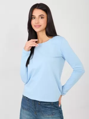 Dámské triko RUE PARIS RV-BZ-A1093.77 LIGHT BLUE