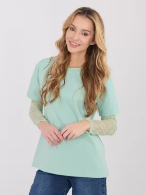 Dámské triko ITALY MODA MI-BZ-4227.61 PISTACHIO