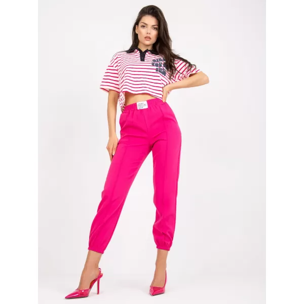  Dámské kalhoty ITALY MODA DHJ-SP-15832.64 FUCHSIA 