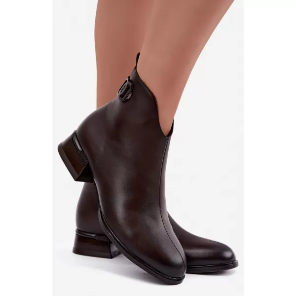  Dámské kotníkové boty VINCEZA 58692 CHOCOLATE 