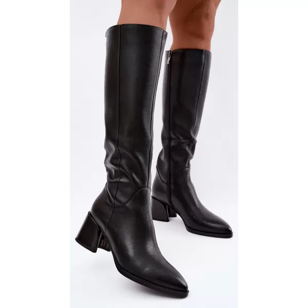  Dámské kozačky D&A JC62-1069 BLACK 