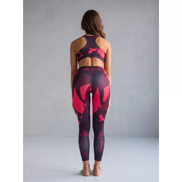  Dámské dlouhé legíny premium (nové velikosti) ALTISPORT VOJ/ALW080LEG05 WINE-RED 
