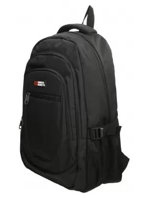 Batoh Enrico Benetti Hamburg Notebook Backpack 35,5 l Black BLACK