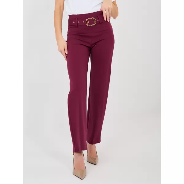  Dámské kalhoty RUE PARIS IT-SP-FL7371.93 DARK RED 