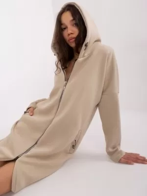 Dámská mikina RUE PARIS RV-BL-4858-1.99P BEIGE