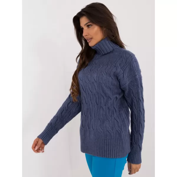  Dámský svetr WOOL FASHION ITALIA AT-SW-23445.00 DARK BLUE 