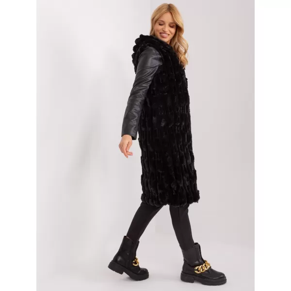  Dámská vesta WOOL FASHION ITALIA AT-KZ-2368-1.13 NOIRE 