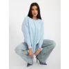 Dámská mikina EX MODA EM-BL-711-1.03X LIGHT BLUE