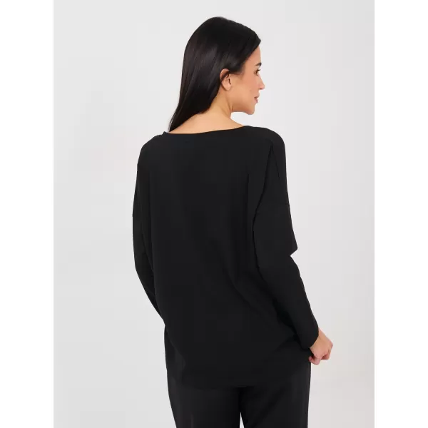  Dámské triko RUE PARIS RV-BZ-A1092.47 BLACK 