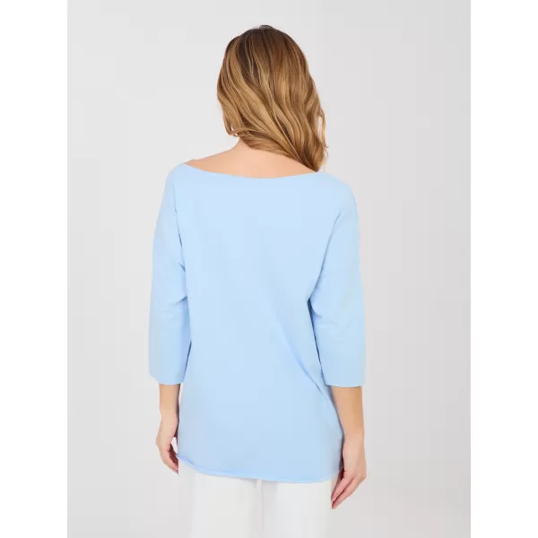  Dámská halenka RUE PARIS RV-BZ-A1187.36 LIGHT BLUE 