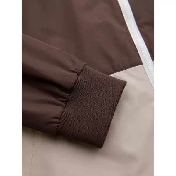  Pánská bunda OMBRE C584 BROWN AND BEIGE 