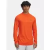 Pánské triko UNDER ARMOUR VANISH ELITE SEAMLESS 1/4 ZP 1382798-844 ORANŽOVÁ