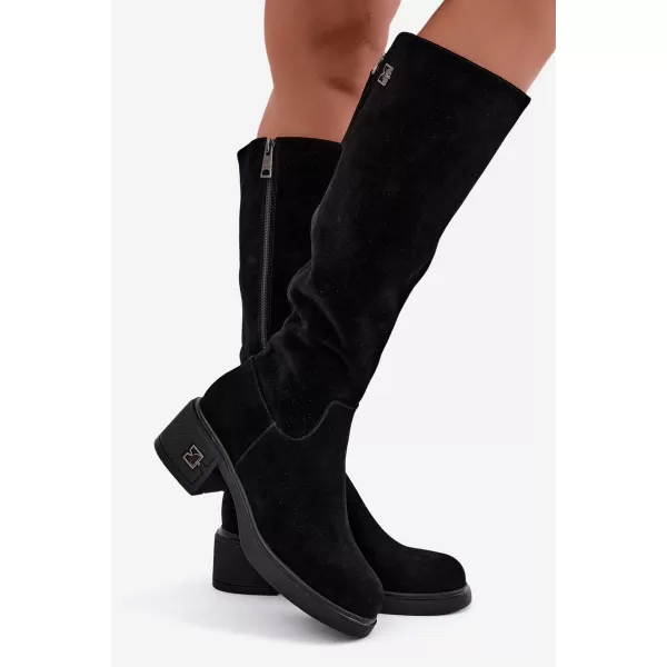  Dámské kozačky VINCEZA 67056 BLACK 