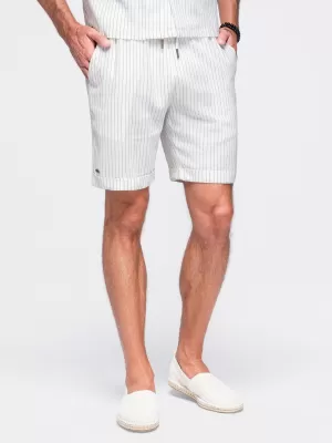 Pánské kraťasy OMBRE OM-SRCS-0208 OFF-WHITE