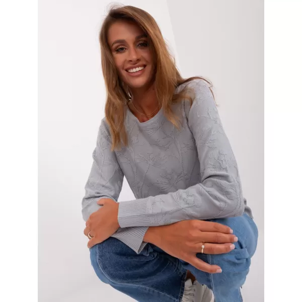  Dámský svetr WOOL FASHION ITALIA AT-SW-2231.99P GRAY 