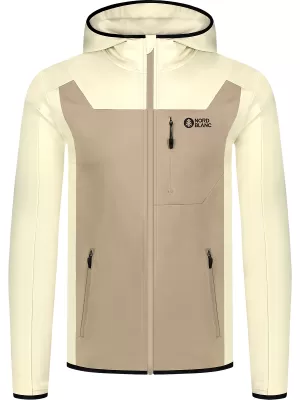 Pánská powerfleece mikina NORDBLANC SPRAWL NBSFM8333 BÉŽOVÁ