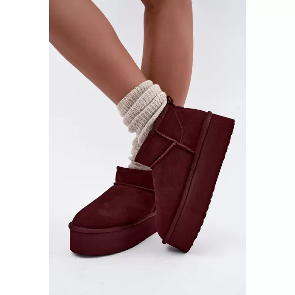  Dámské sněhule BOTO 6391 BURGUNDY 