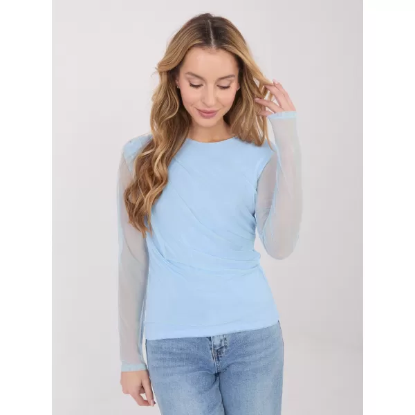  Dámská halenka ITALY MODA IT-BZ-21915.57 LIGHT BLUE 