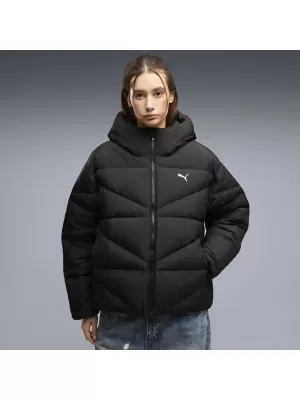 Dámská bunda PUMA HOODED DOWN PUFFER JACKET W 69458001 PUMA BLACK