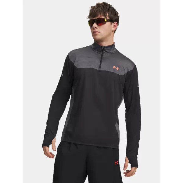  Pánské triko UNDER ARMOUR TECH UTILITY 1/4 ZIP 6004963-002 ČERNÁ 