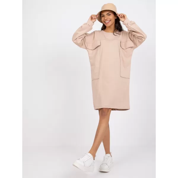  Dámské šaty EX MODA EM-SK-717.33X BEIGE 
