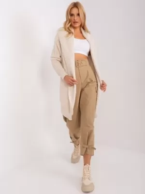Dámský kardigan OCH BELLA TW-SW-BI-305.99P LIGHT BEIGE