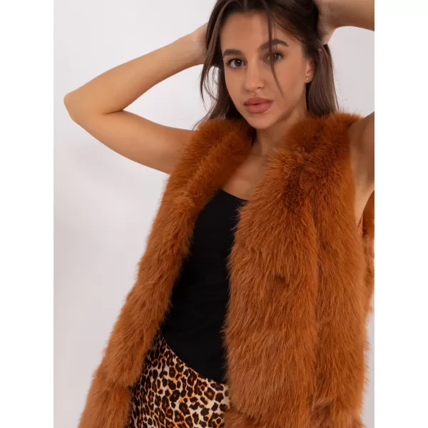  Dámská vesta WOOL FASHION ITALIA AT-KZ-2368.00P LIGHT BROWN 