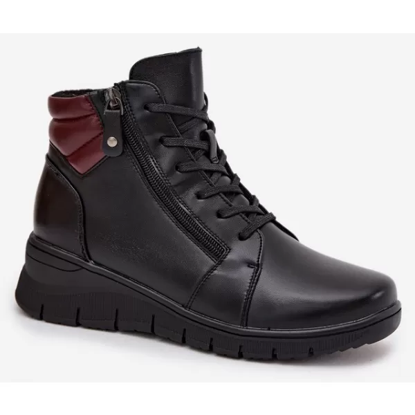  Dámské kotníkové boty VINCEZA 39963 BLACK 