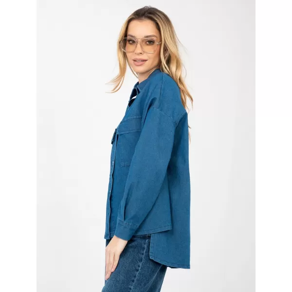  Dámská košile ITALY MODA IT-KS-FL9968.28 BLUE 