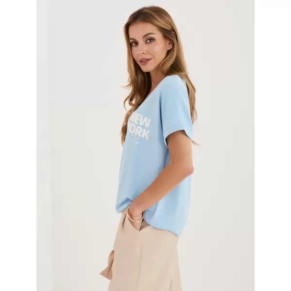  Dámské triko RELEVANCE RV-BZ-A1258.00 LIGHT BLUE 