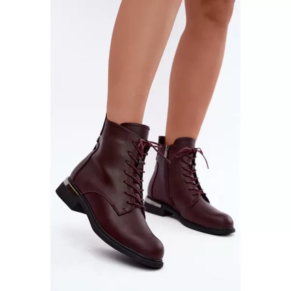  Dámské kotníkové boty VINCEZA 86450 BURGUNDY 