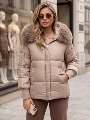 Dámská bunda DSTREET KARAMELOVÁ