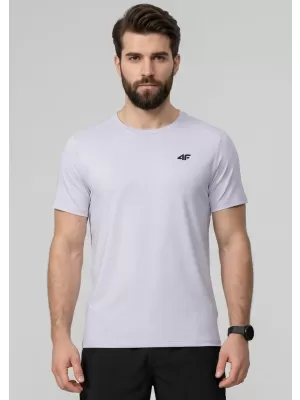 Pánské triko 4F 4FWAW25TTSHM2373 OFF WHITE