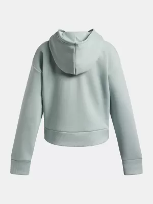 Dívčí mikina UNDER ARMOUR UA RIVAL FLEECE HOODIE 1379517-477 MODRÁ